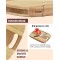 Natural Bamboo Wood Cutting Board/Chopping Board with Juice Groove for Kitchen (24x34 cm)