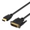 ZEBRONICS HAD10 1 Meter HDMI to DVI-D Cable with 4K @ 60Hz Resolution Support, HDR, Gold Plated connectors, Bi-Directional Usage, Plug Play, Strong and Durable Build Quality