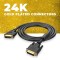 ZEBRONICS DVI20 2 Meters DVI-D Dual link cable | 4K @ 60Hz, HDR | Gold plated connectors
