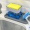 2 in 1 Soap Dispenser for Dishwasher Liquid Holder, Liquid Dispenser Through Pump (Multi-Color, 400 ML) with Sponge