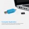 Multi Use 3 in 1 Micro USB OTG Smart TF Card Reader Adapter with 2.0 USB HUB -Multi Colour