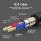 XLR Cable M-F 3 Pin Cannon Balanced Cable for Microphone, Recording, Mixers, Speaker, Amplifiers (3 Meter/9.8 Feet)