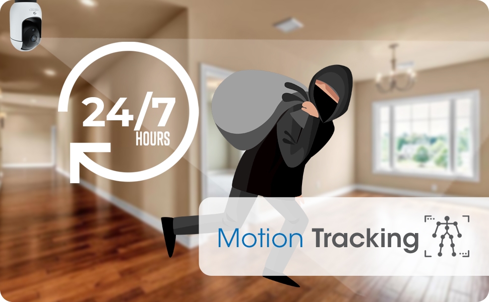 * Everyday 24x7 usage | Motion tracking | IR LED setup with 5 meter range.