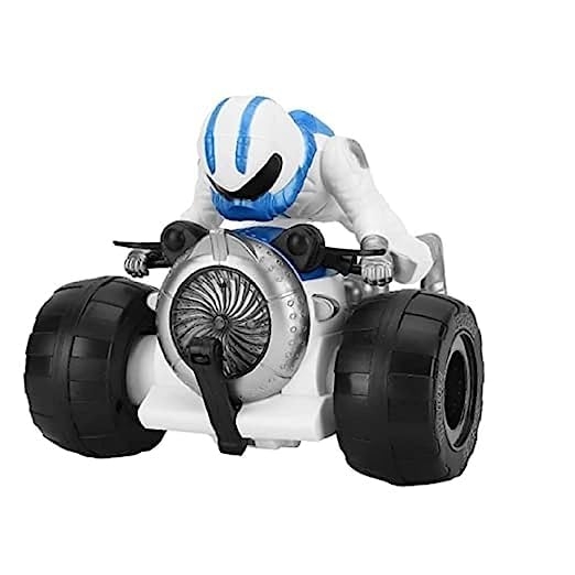 Astronaut Space Man Stunting Bike- Bump & Go Toy with Flashing Lights Realistic Sound 360° Rotation Entertaining