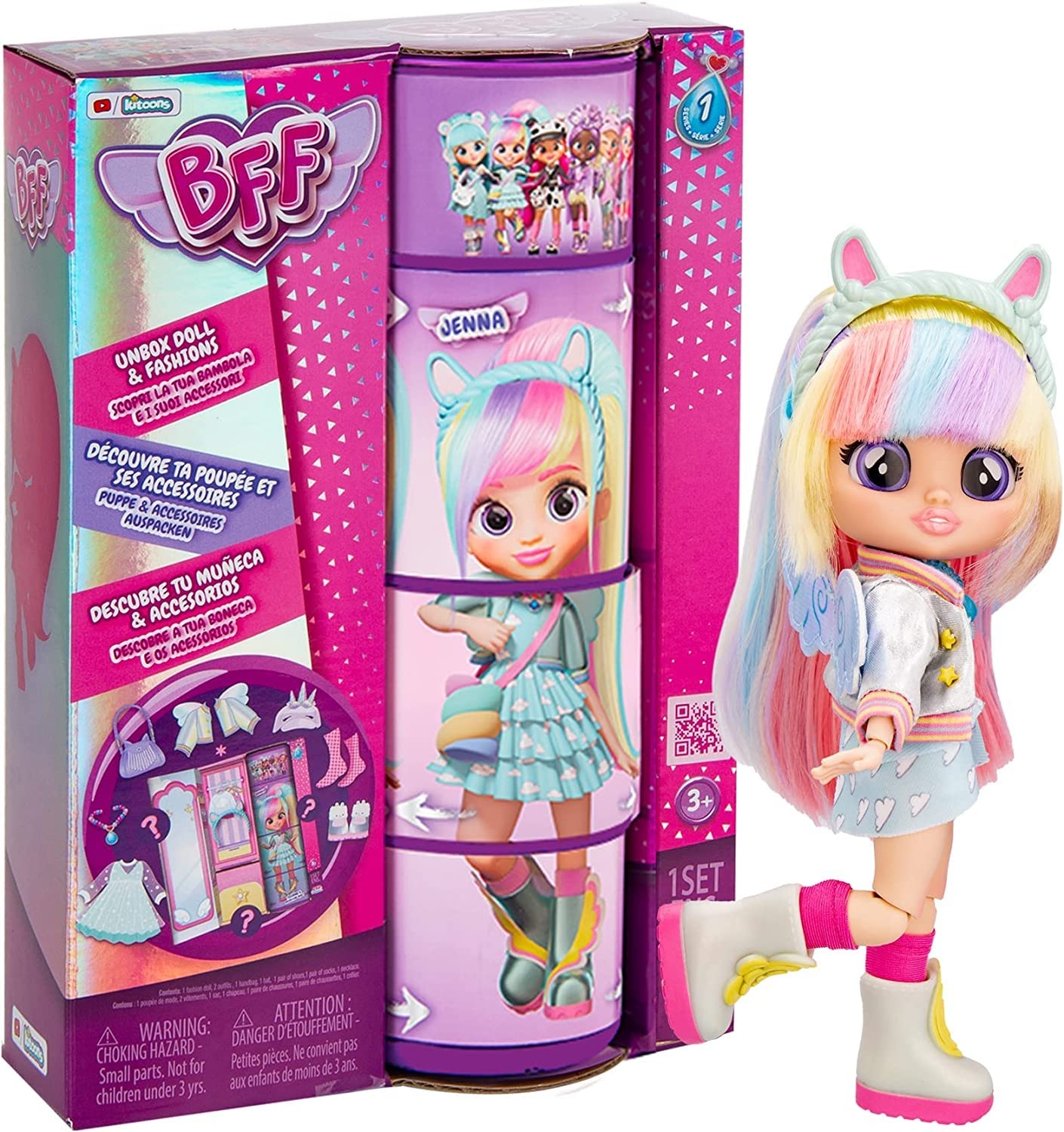 BFF Doll with 9+ Surprises Including Outfit & Accessories (Jenna)