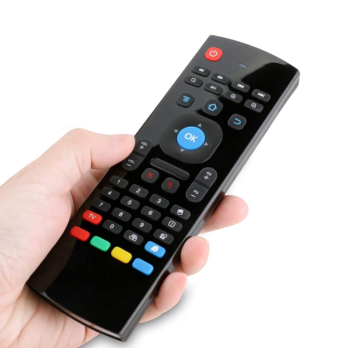 7SEVEN Air Fly Mouse Smart Remote | Keyboard & IR Learning Feature for  Android TV Box