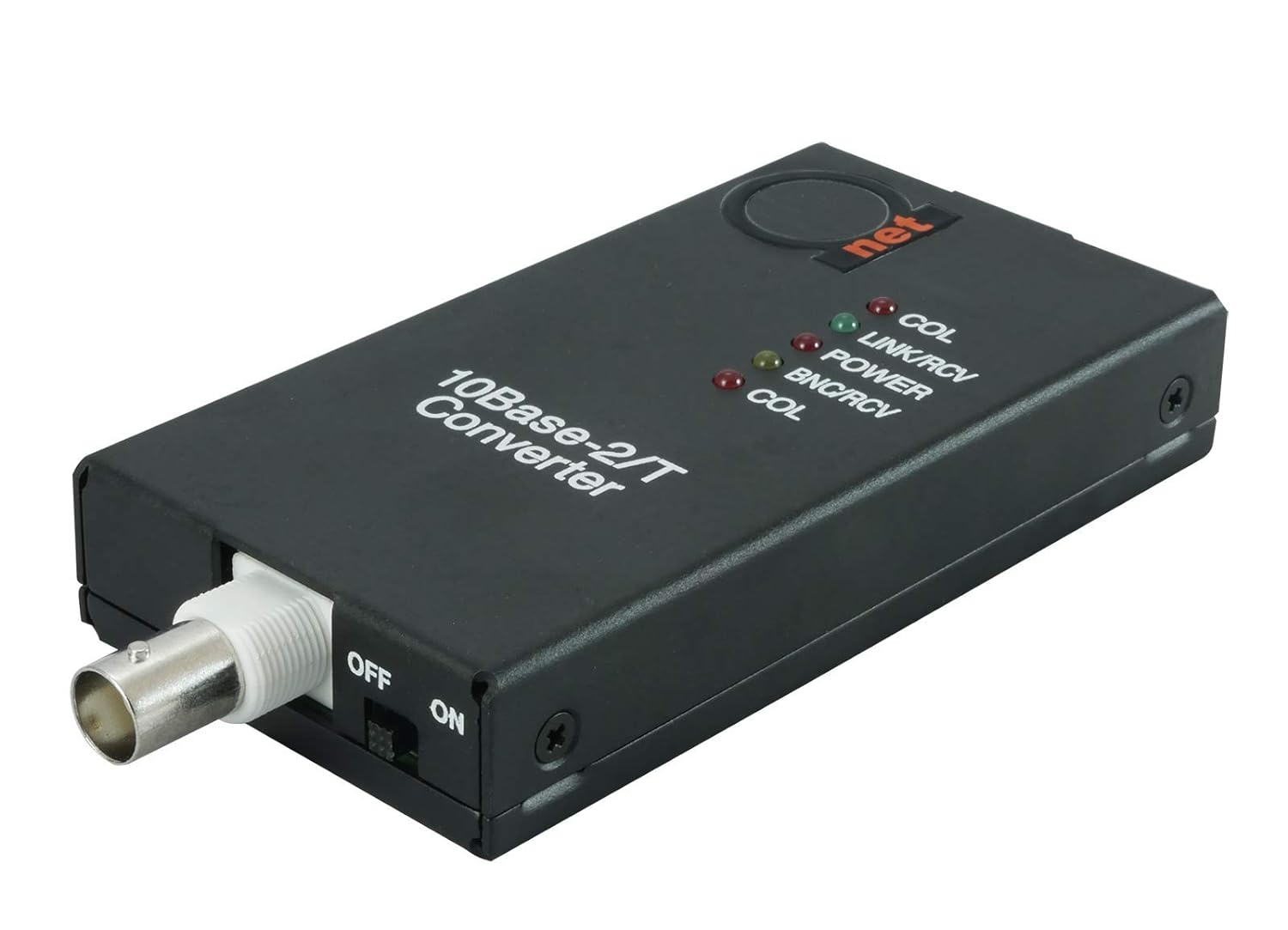 ADNET 10Baset Rj45 UTP To 10Base2 BNC Coax Media Converter | 10Base-T/2 Ethernet Adapter