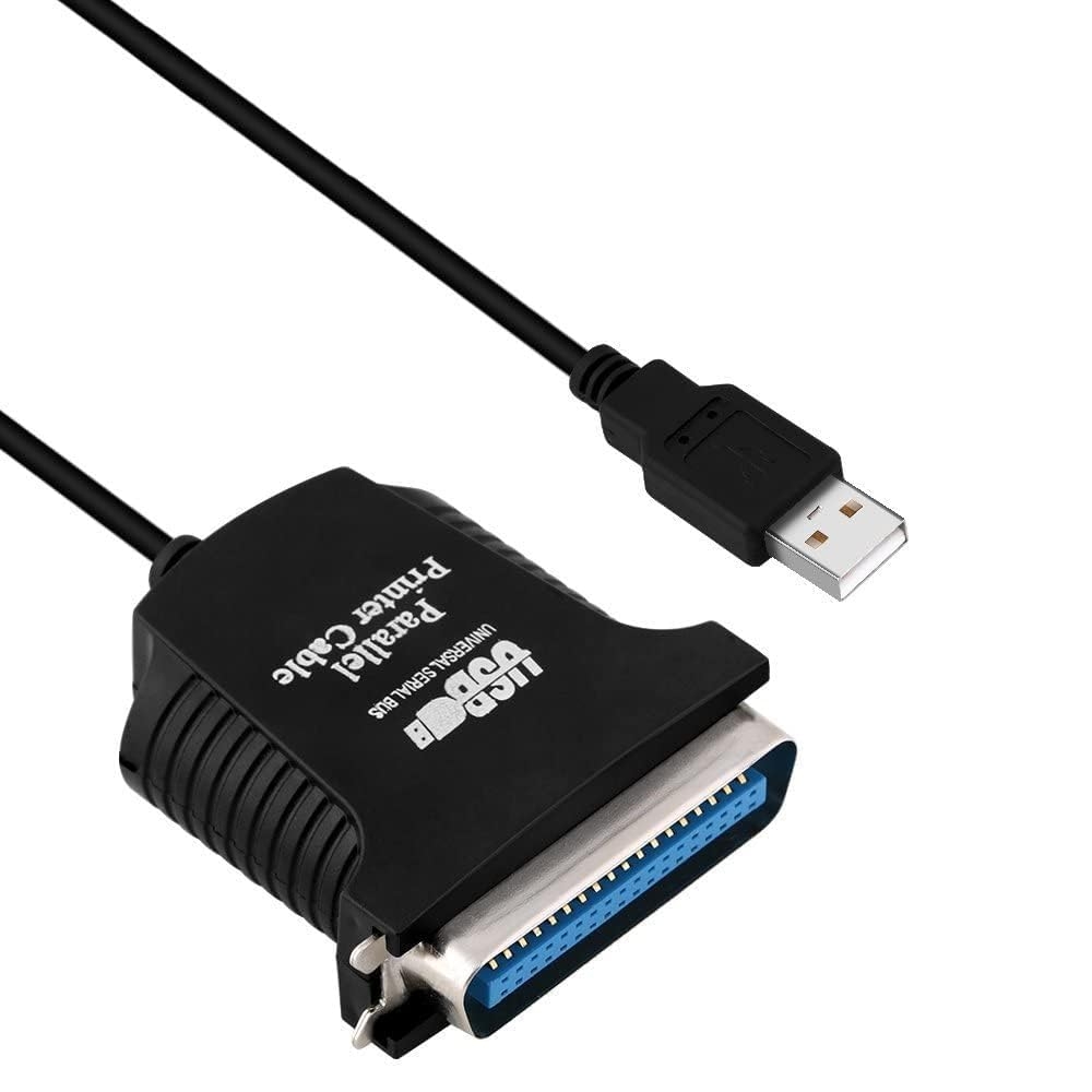 ADNet USB to 36Pin Parallel Printer Cable IEEE1284 Adapter | Universal Serial Bus Female Port