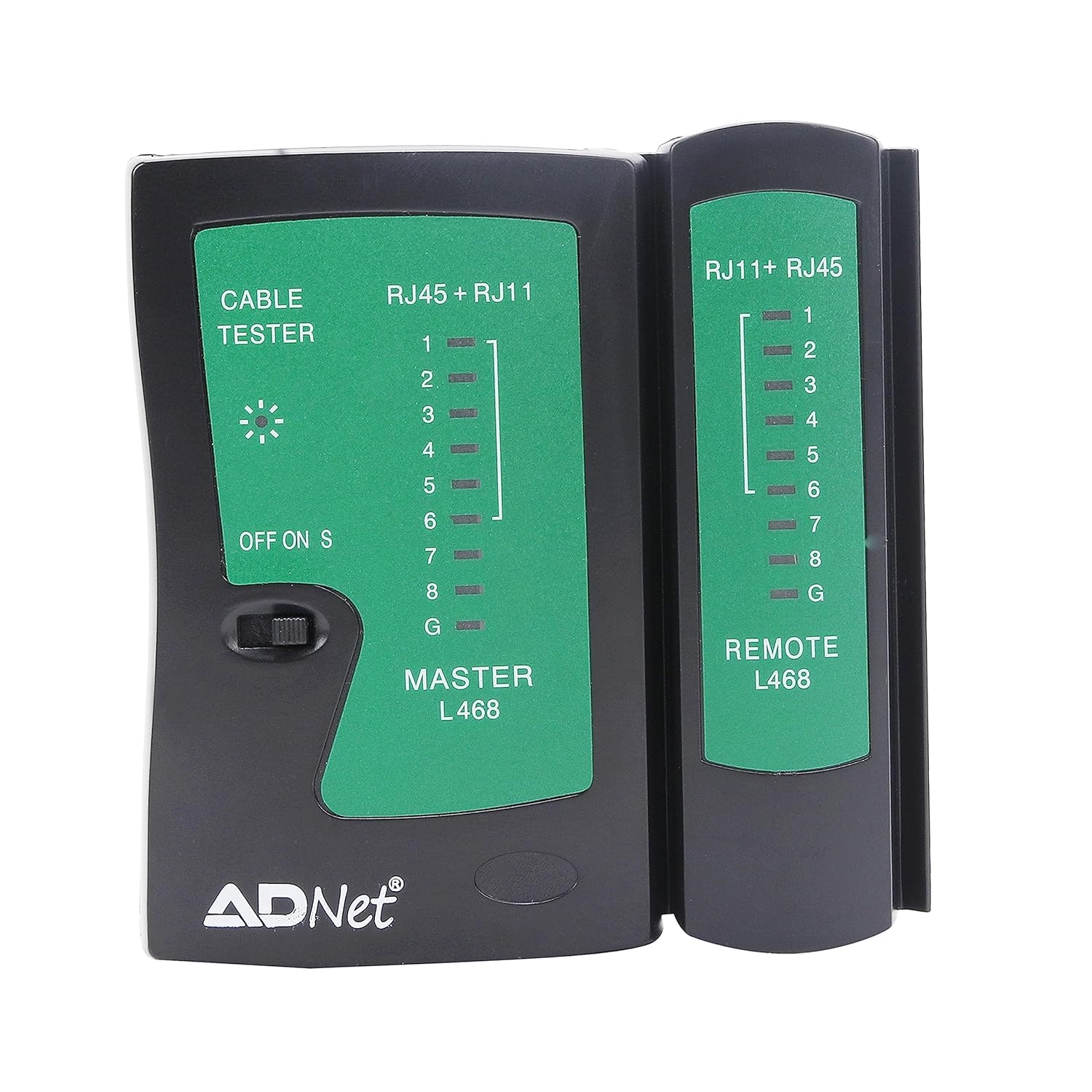 ADNET LAN Ethernet Adapter Network Tester | RJ45 Cat5,6, RJ11/12 LAN Cable  Tester