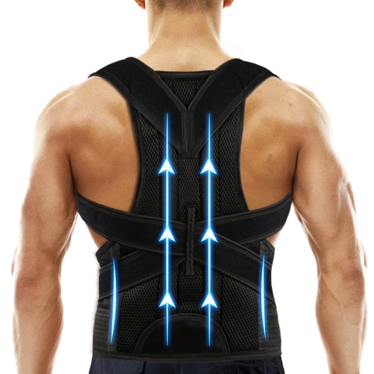 Fabric Foam Free Size Posture Corrector for Men/Women Back Support Belt For Back Pain Back Straight Support Belt