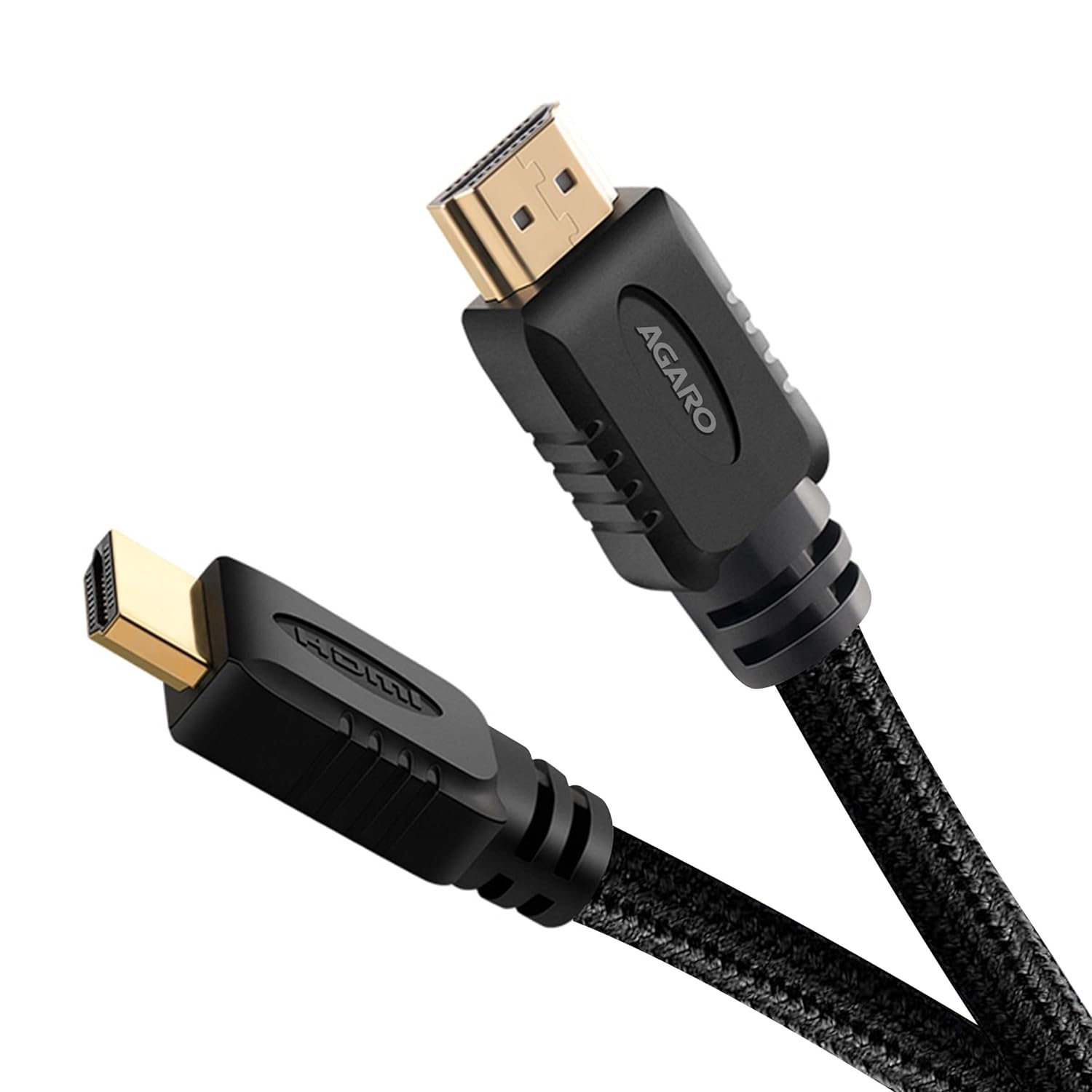 AGARO HDMI Cable 5 Meters, HDMI 2.1, Supports up to 48Gbps 8K@60Hz, Dynamic HDR, 3D, eARC, Cotton Braided HDMI Cord