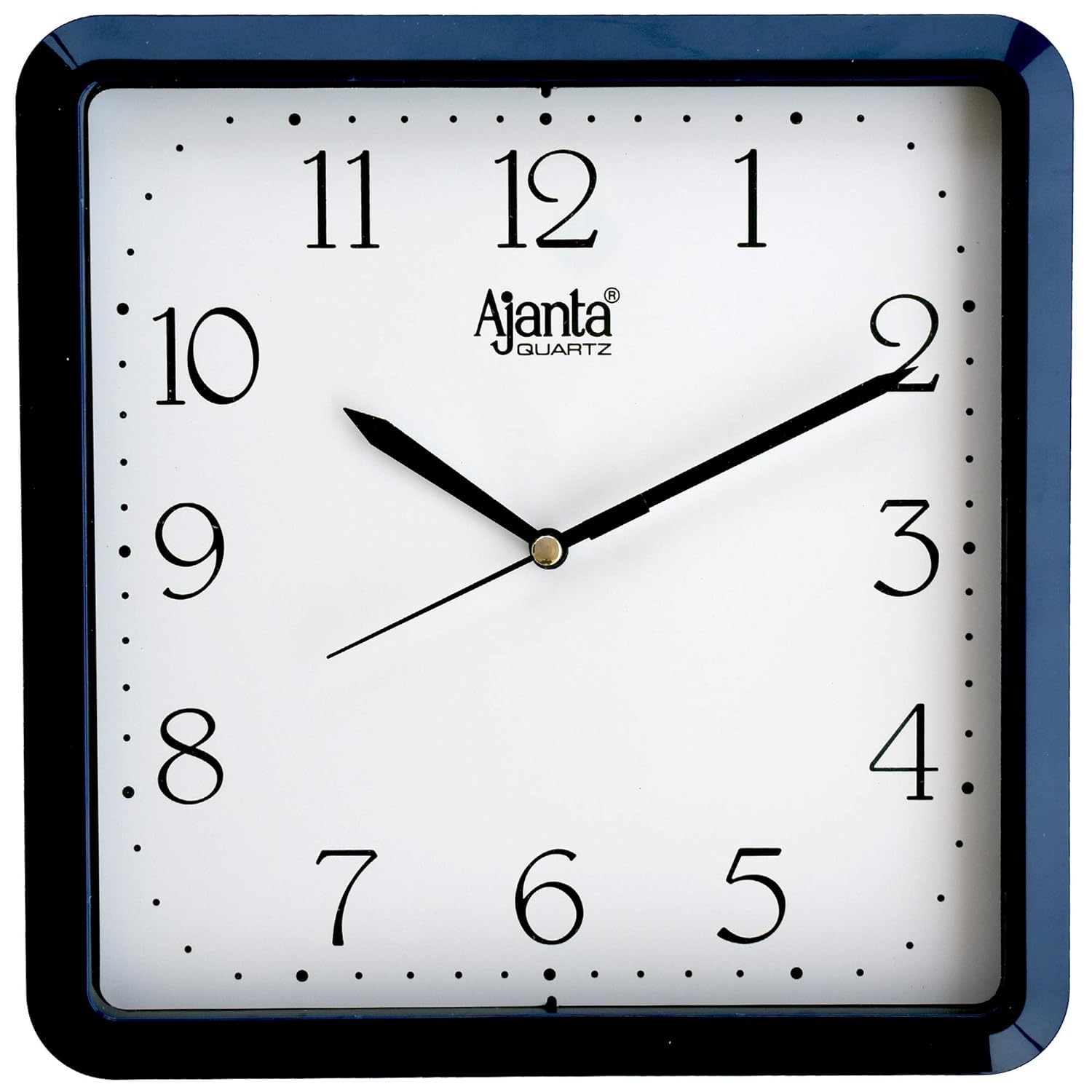 Ajanta Plastic Step Movement Wall Clock (Blue, 9)