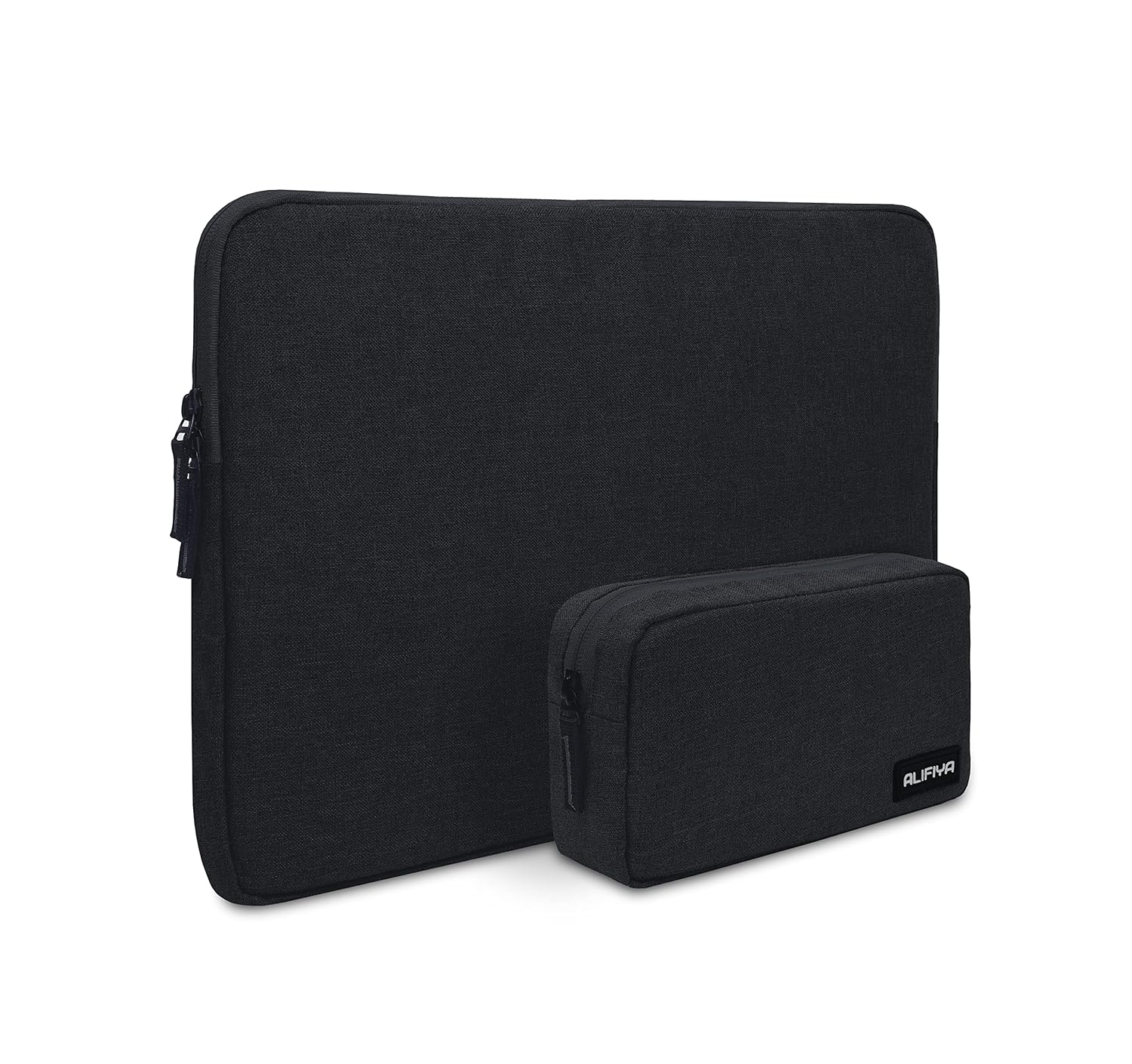Alifiya Polyester MacBook Laptop Sleeve Bag 16 (Black_L26)