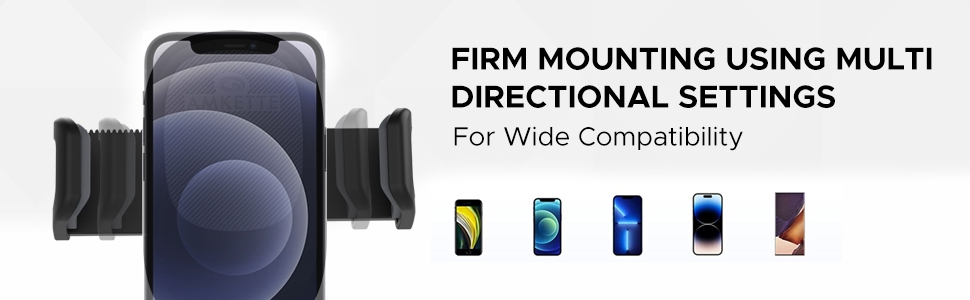 Firm Mounting using Multi Directional Settings