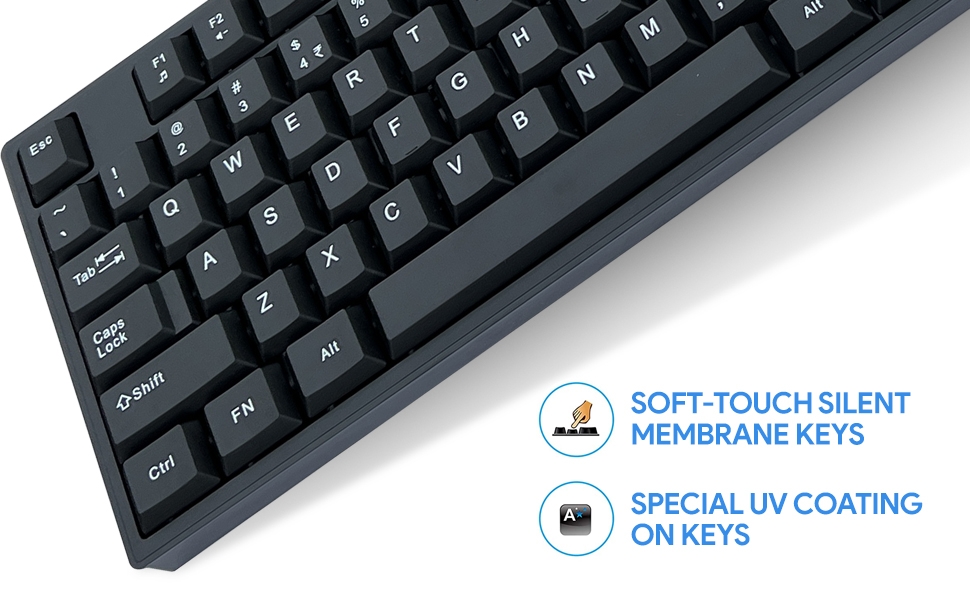 Soft touch keys