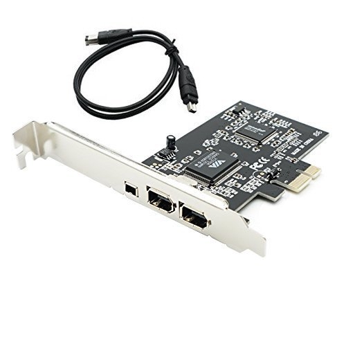 ANDTRONICS 3 Port PCI Express Firewire 400 PCIe Card with VIA chipset- 6 pin 4 pin Firewire Controller Expansion Card