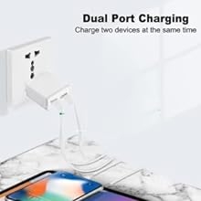 ‎Anselmo Global 20Watts Fast Wall Charging Adapter with Double Port , SPN-MX9E8