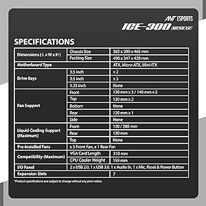 specifications ice 300 mesh v2