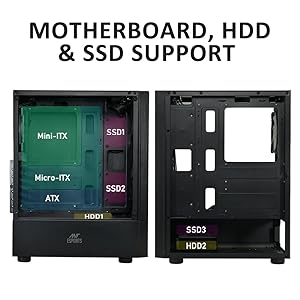 ant esports ice 100 ssd support motherboard hdd