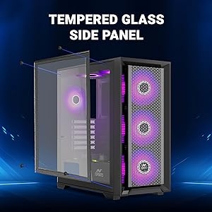 sx7 tempered glass side panel