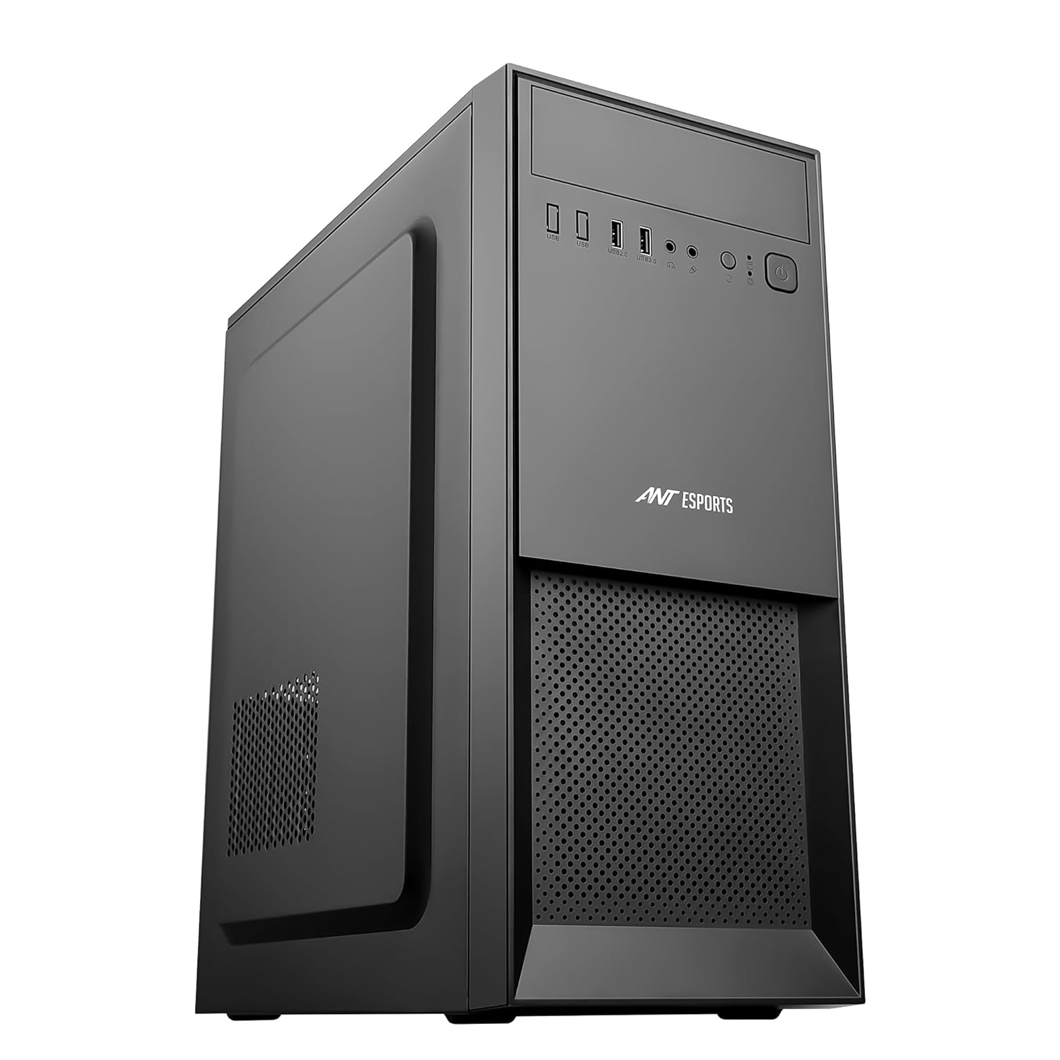 Ant Esports Si25 Value Series Mid-Tower Computer Case/Gaming Cabinet - Black | Support ATX, Micro- ATX, Mini-ITX | Pre-Installed 1 Rear Fan