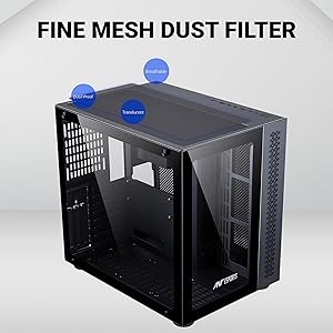 ant esports crystal mesh dust filter