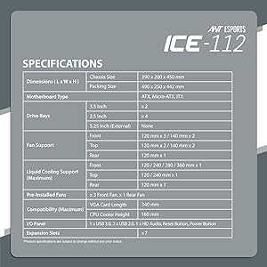 ice 112 specification