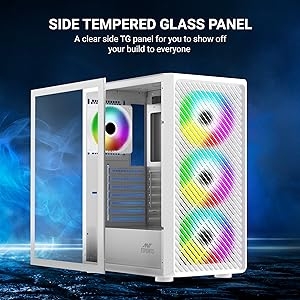 ant esports 211 air tempered glass panel
