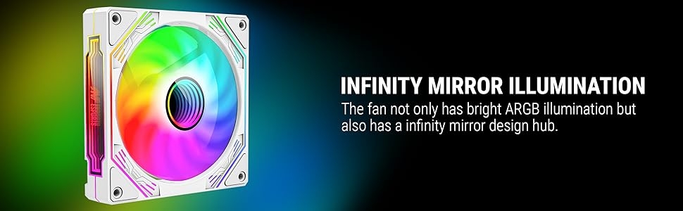 ant esports sciflow case fan kit infinity mirror illumination