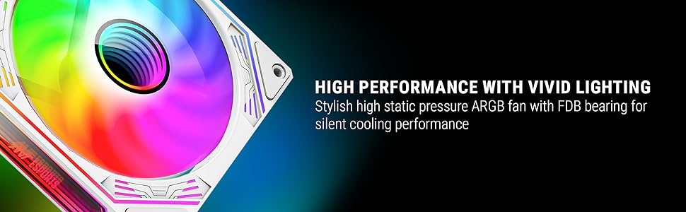 ant esports sciflow case fan kit high performance with vivid lighting