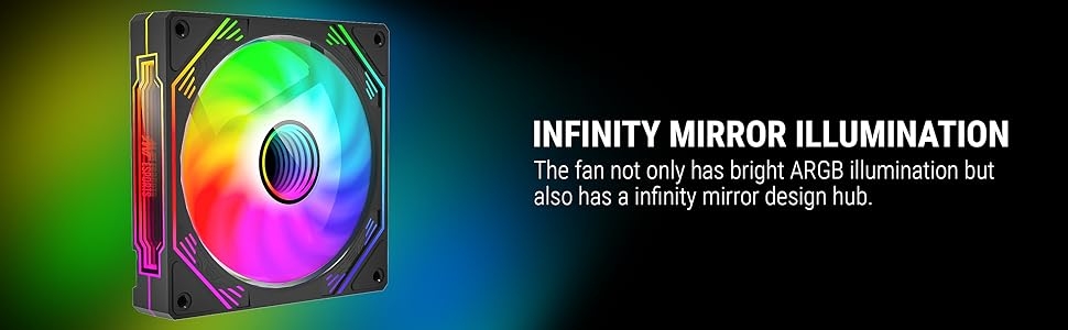 ant esports sciflow case fan kit infinity mirror illumination