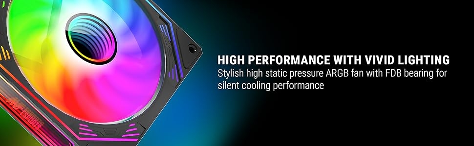 ant esports sciflow case fan kit high performance with vivid lighting