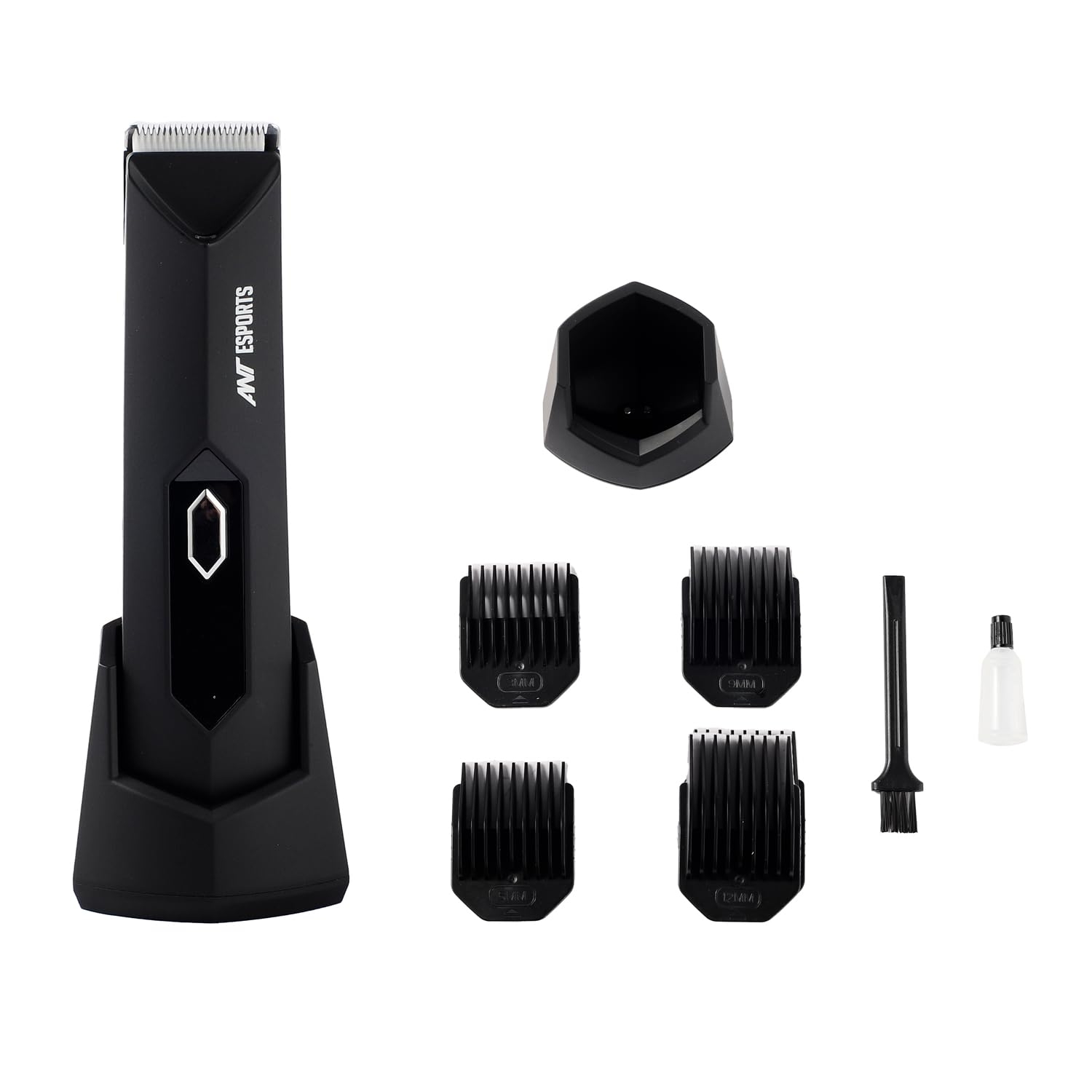 Ant Esports MGK1950 Body Hair Trimmer | LED Display, IPX7, Male Hygiene Grooming Razor | USB Recharge Dock, Ceramic Blade Head Trimmers
