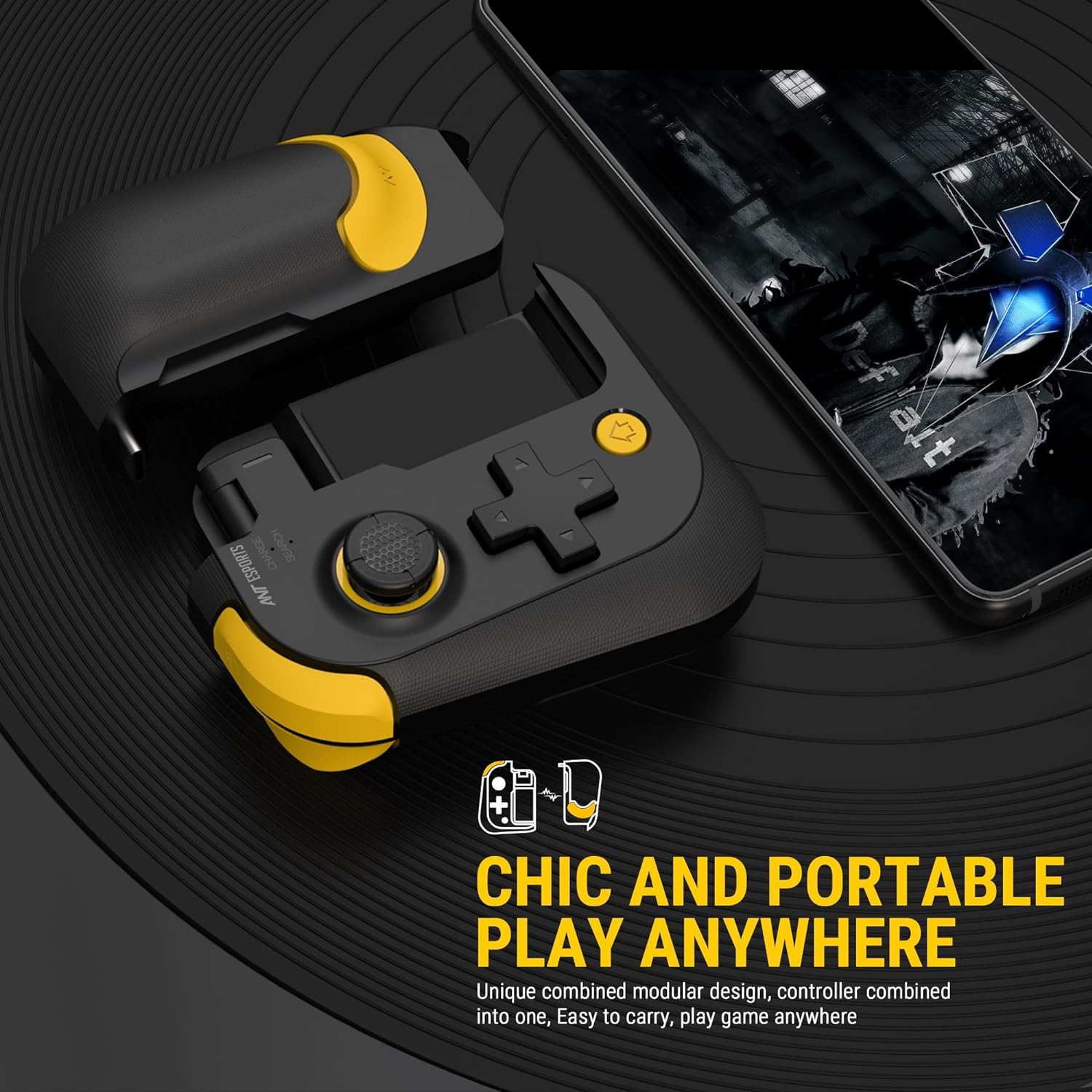 Ant Esports Wireless Game Controller | Super Cube Gamepad | Phone Holder  MG15