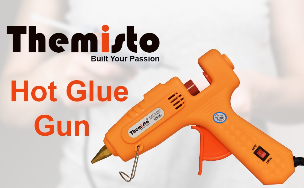 Themisto Glue Gun with Free Hot Melt Glue Sticks 