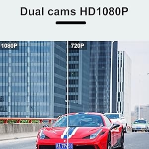 dashcam for cars front and rear