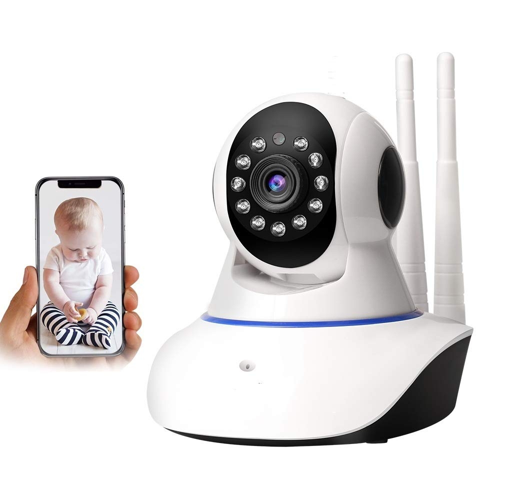 AUSHA® IP Camera Wi-Fi CCTV Camera for Home with Recording, Night Vision, 360 Degree PTZ, Two Way Audio