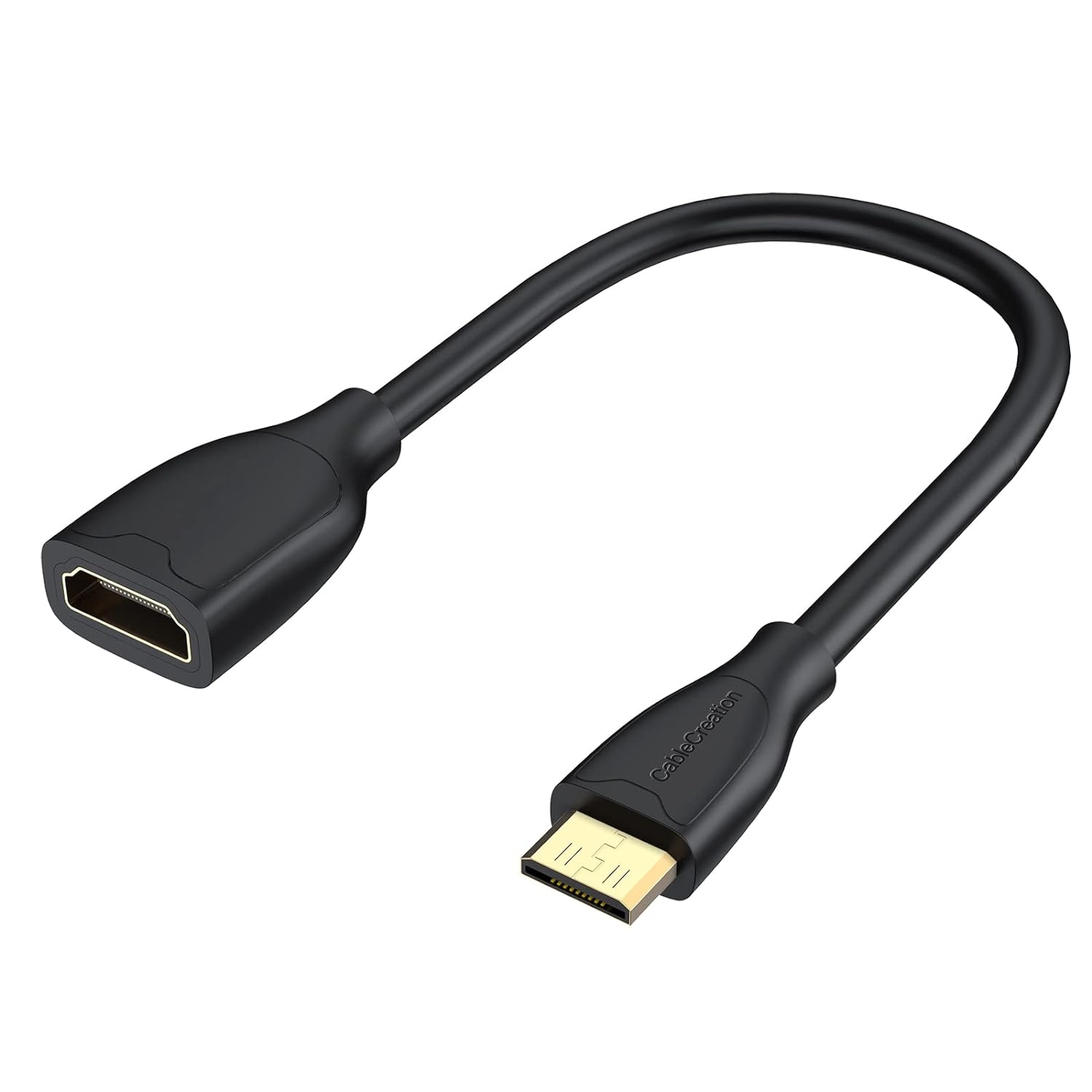 CableCreation 0.5ft Mini HDMI Male to Female Adapter 4K 60Hz for Camera, Camcorder, Graphics Card, Laptop, Tablet, HDTV