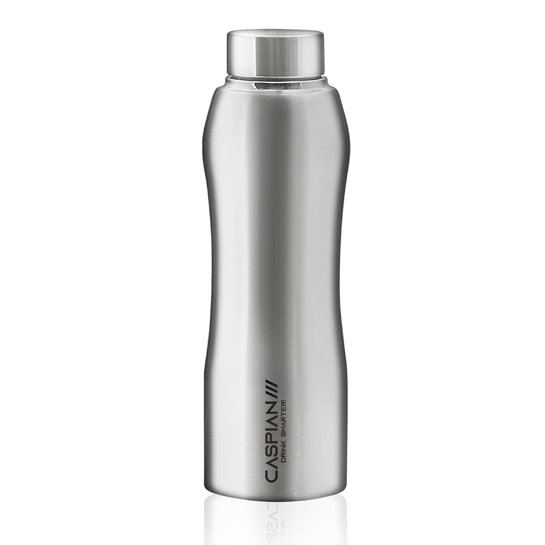 CASPIAN / Pura Stainless Steel Water Bottle (Silver, 1 Litre, 3 pcs)| Leak Proof Thunder for Fridge Home, Office, School