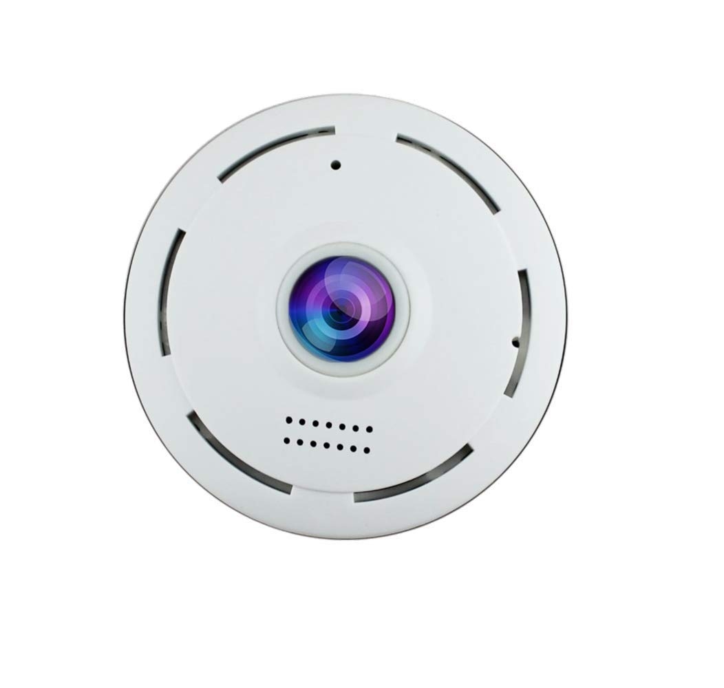 AUSHA 360 Degree WiFi CCTV Camera for Home with Motion Detection |Two-Way Audio | WiFi | Night Vision | V380 App Mobile Connectivity (360 Degree CCTV Camera)
