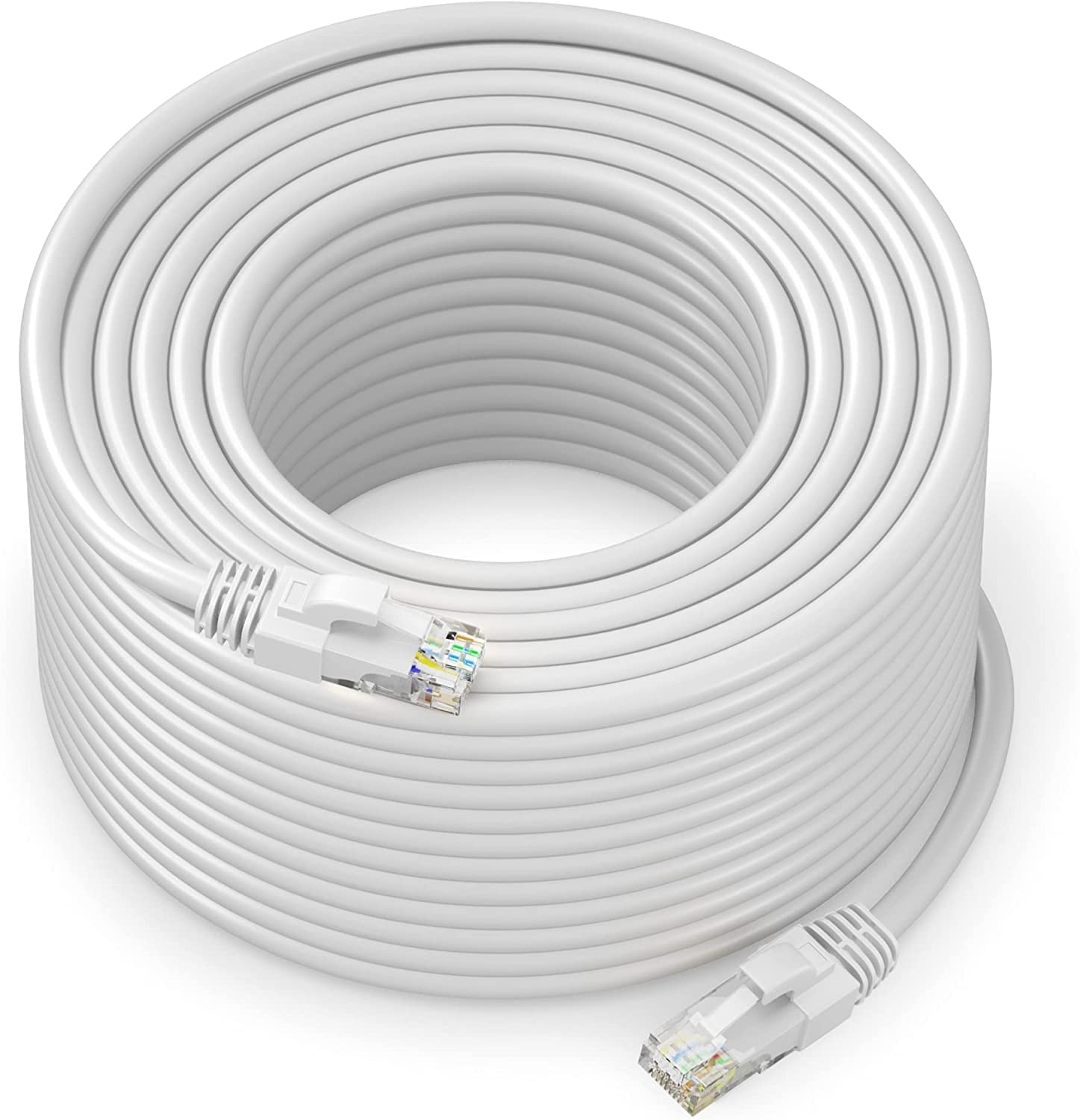 25 Meter CAT 6 Ethernet Patch Cable, RJ45 Computer Network Cord, Cat 6 Patch Cord LAN Cable UTP 24AWG (25m)