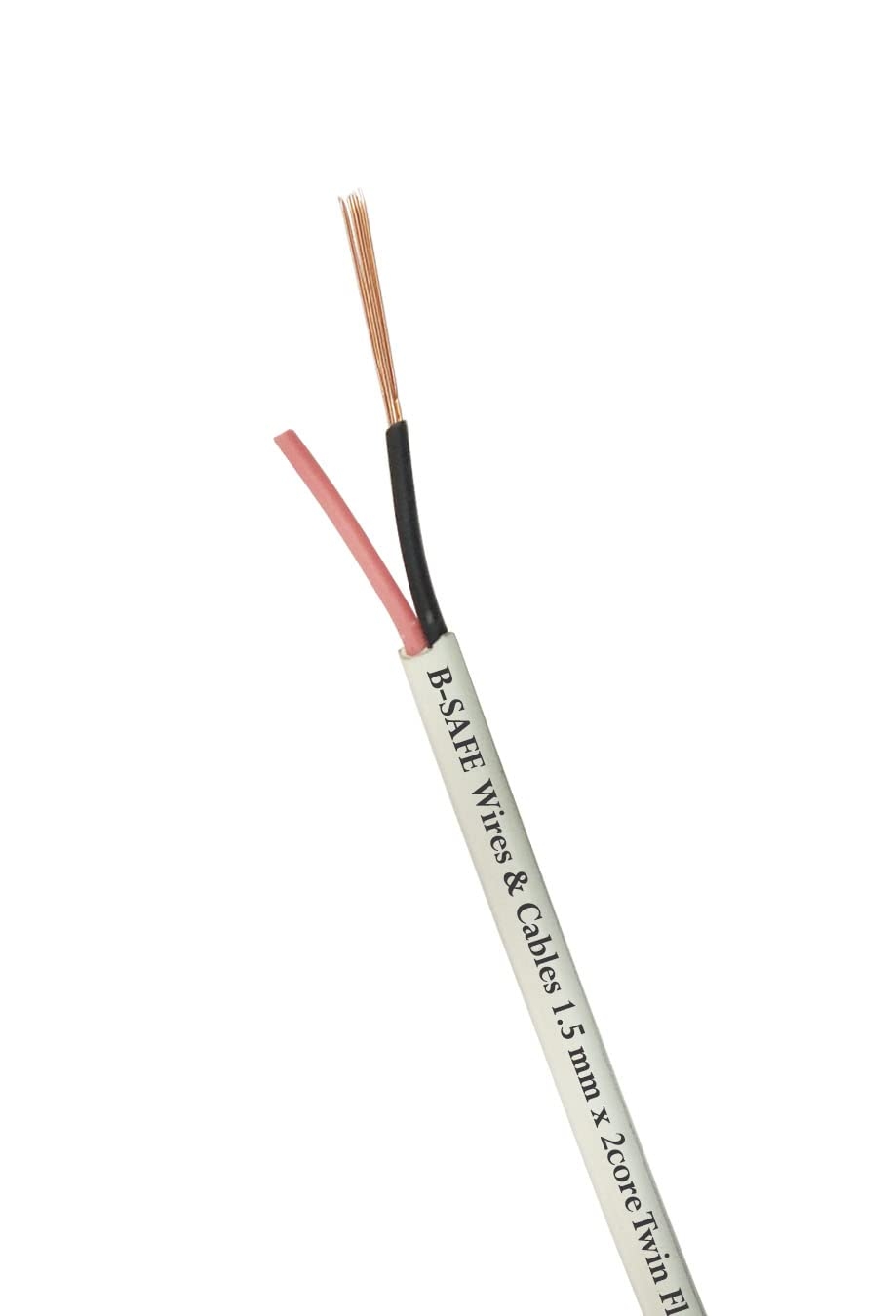 Clever Pocket B-Safe Twin Flat 1.5mm x 2 core Copper Cables | Double Layer PVC Insulation - 18 Meter / 59 feet