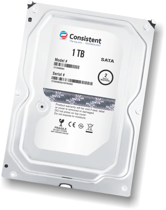 Consistent 1 TB Hard Disk | 3.5 Inches Hard Drive Disk HDD for Desktop, Computer, PC