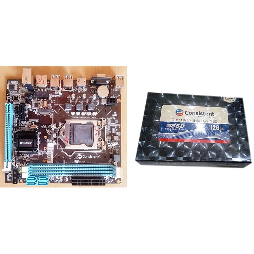 Consistent CMB-H61 DDR3 Motherboard & Consistent SSD 128GB | Solid State Drive (CTSSD128S6)