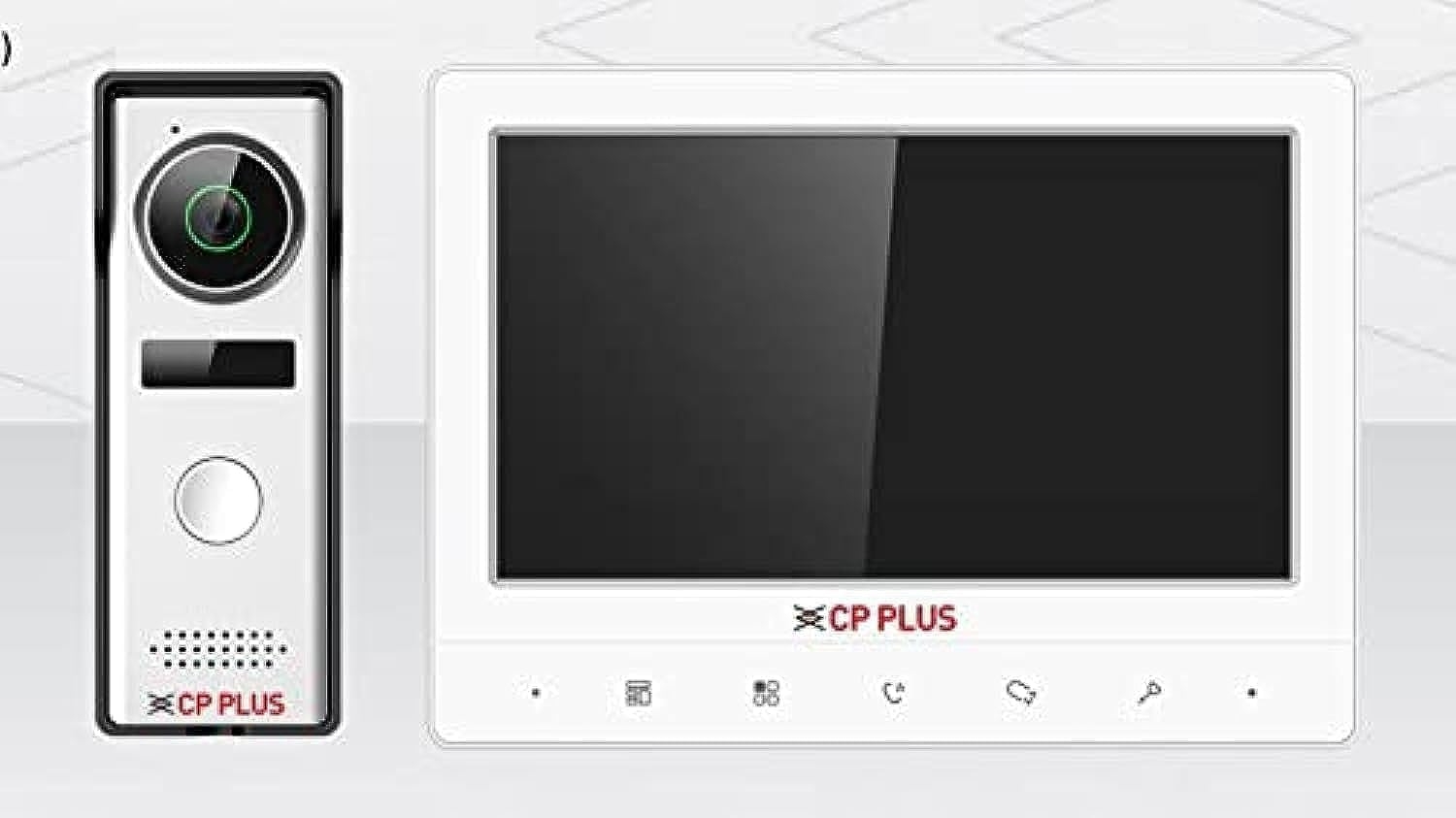 CP PLUS 7 TFT HD Resolution LCD Screen | Wired Video Door Phone | Waterproof Camera Touch Key Monitor | Intercom Kit