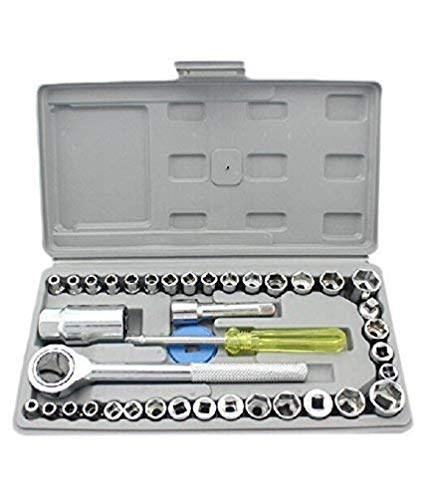 Automobile Box Wrench Sleeve Suit Auto Car Repair Hardware Tool Kit & Socket Set (40 in 1 Screw Driver Set)