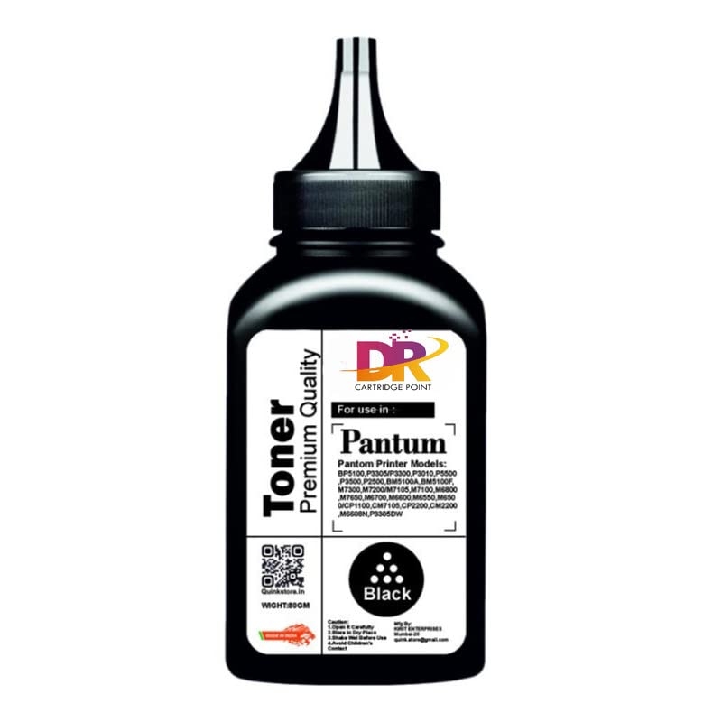 Dr cartridge point Refill Toner Powder for Pantum PC-210KEV Printer Refill Toner Powder for Pantum Cartridge Black Ink Tone (QTP-PANTUM210)