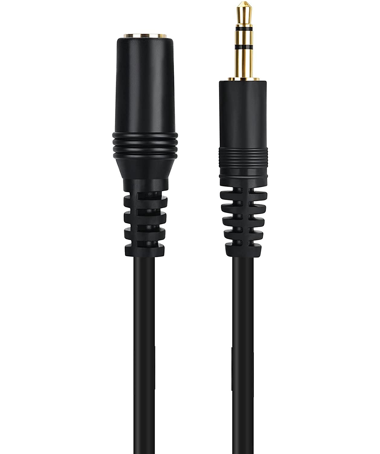 EKAAZ 3.5 mm M-F Aux Extention Stereo Audio Cable | Aux Extender Cable for Car AUX Port, Smartphone(1.5M)