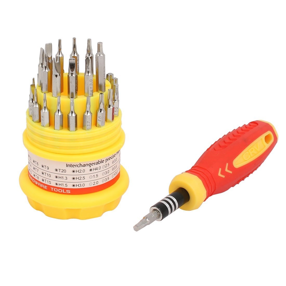 31 in 1 Magnetic Torx Slotted Hex Phillips Precision Screwdriver Set Tools Kit