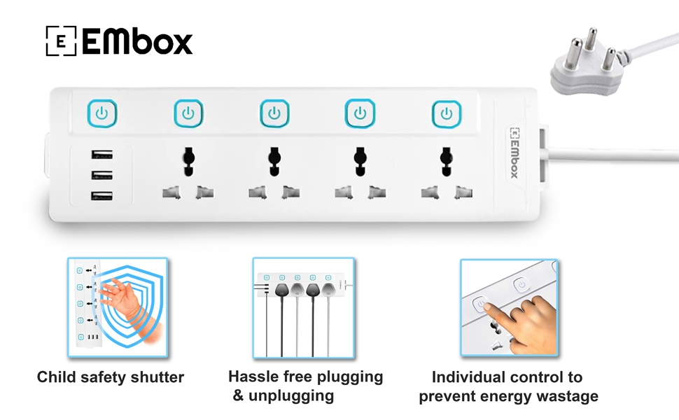extension box with usb